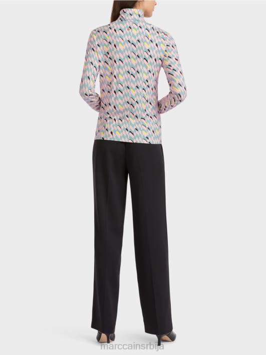 мајица са рол изрезом Marc Cain D6881324 тамно небо плаво одећу