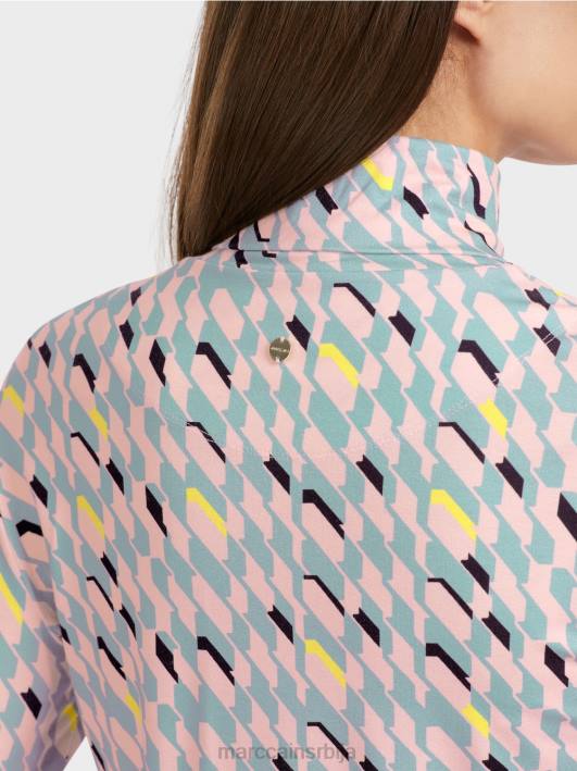 мајица са рол изрезом Marc Cain D6881324 тамно небо плаво одећу