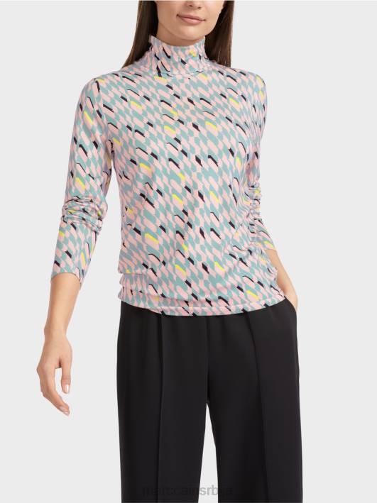 мајица са рол изрезом Marc Cain D6881324 тамно небо плаво одећу