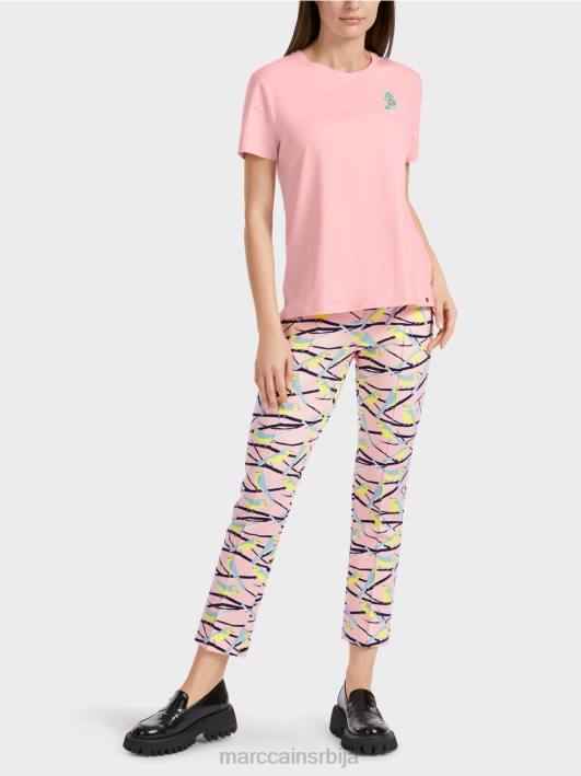 мајица са апликацијом птица Marc Cain D6881326 меки пудер розе одећу