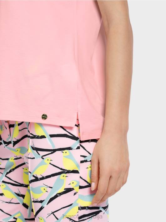 мајица са апликацијом птица Marc Cain D6881326 меки пудер розе одећу