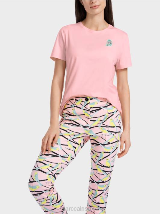 мајица са апликацијом птица Marc Cain D6881326 меки пудер розе одећу