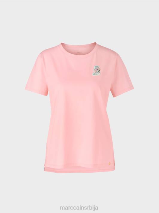 мајица са апликацијом птица Marc Cain D6881326 меки пудер розе одећу
