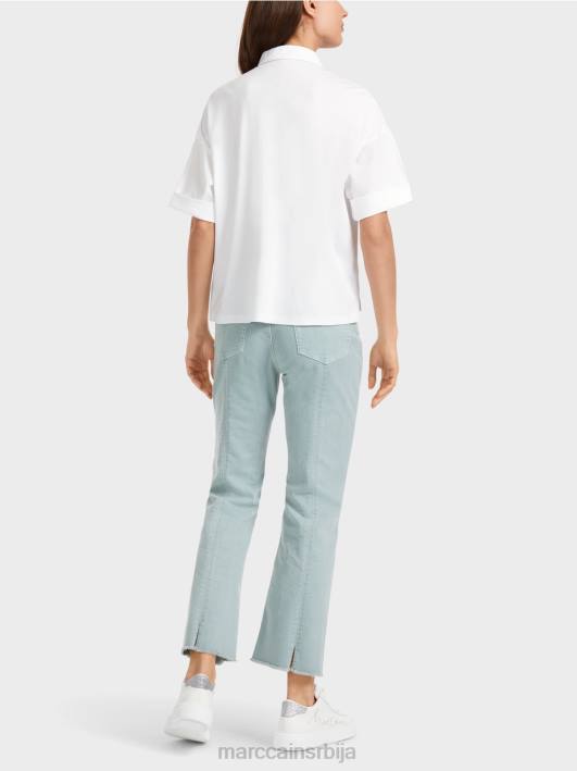 поло мајица са апликацијом Marc Cain D6881327 бео одећу