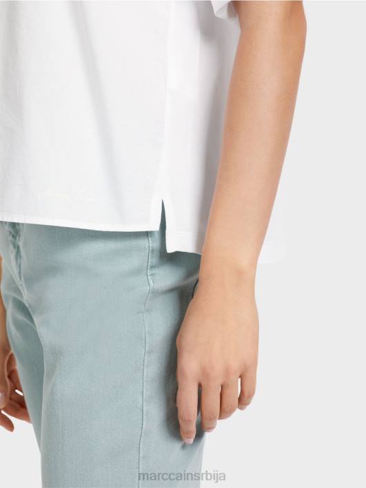 поло мајица са апликацијом Marc Cain D6881327 бео одећу