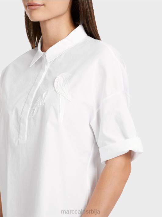 поло мајица са апликацијом Marc Cain D6881327 бео одећу