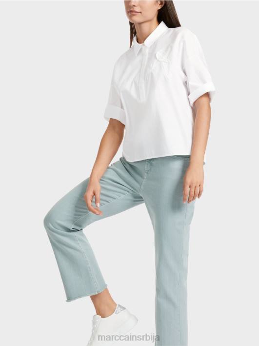 поло мајица са апликацијом Marc Cain D6881327 бео одећу