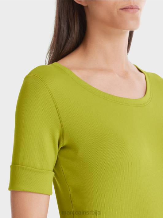 мајица са дугим рукавима Marc Cain D6881328 светло маслинасто зелено одећу