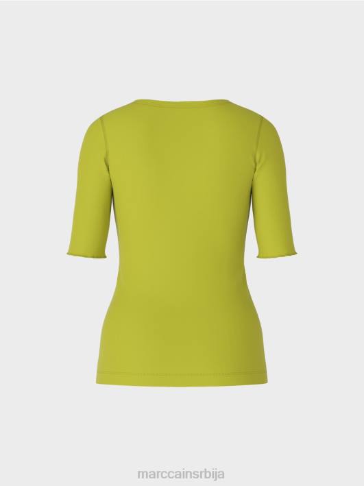 мајица са дугим рукавима Marc Cain D6881328 светло маслинасто зелено одећу