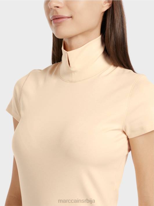 мајица са високим изрезом Marc Cain D6881329 тамна крема одећу