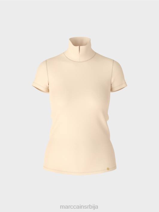 мајица са високим изрезом Marc Cain D6881329 тамна крема одећу