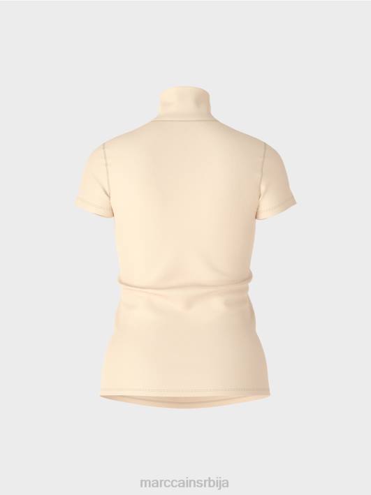 мајица са високим изрезом Marc Cain D6881329 тамна крема одећу