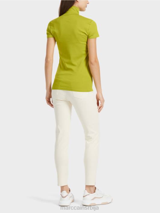 мајица са високим изрезом Marc Cain D6881331 светло маслинасто зелено одећу