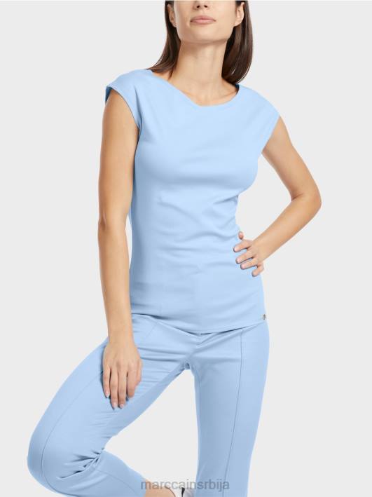 мајица која грли тело Marc Cain D6881337 тамно летње небо одећу