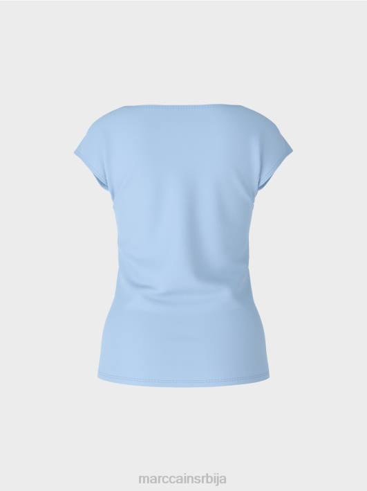 мајица која грли тело Marc Cain D6881337 тамно летње небо одећу