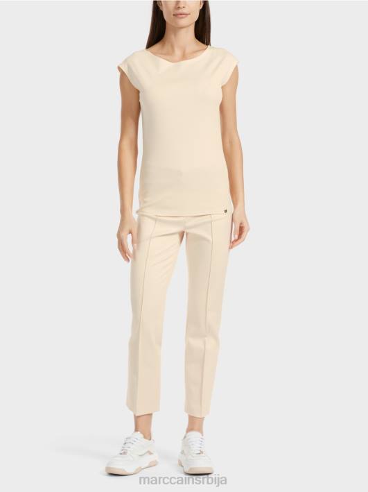 мајица која грли тело Marc Cain D6881338 тамна крема одећу