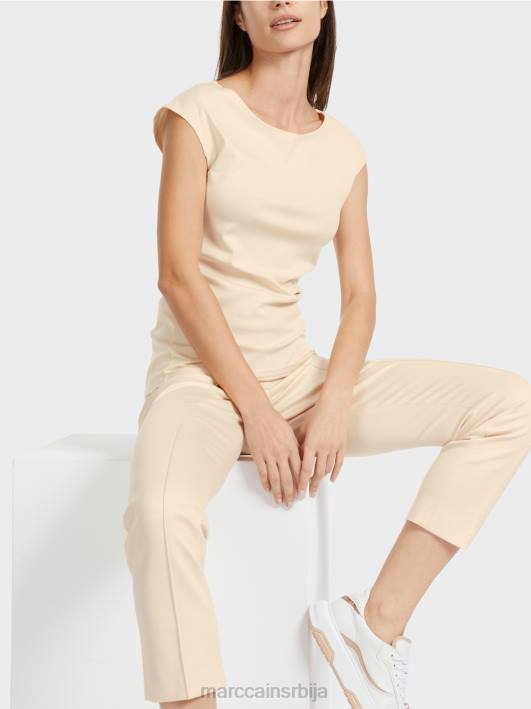 мајица која грли тело Marc Cain D6881338 тамна крема одећу