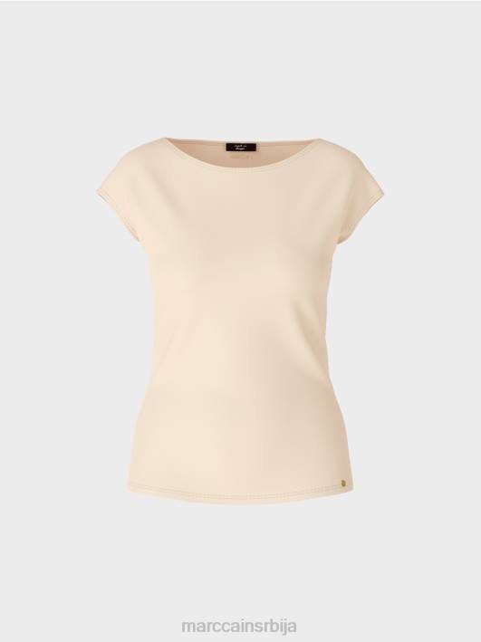 мајица која грли тело Marc Cain D6881338 тамна крема одећу