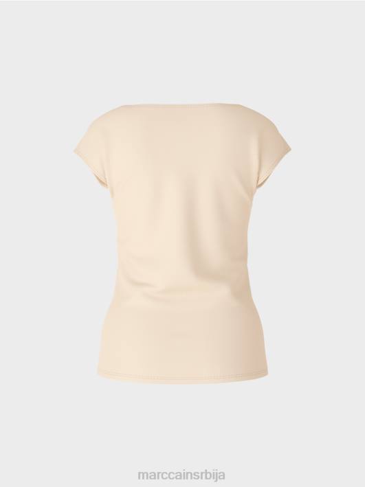мајица која грли тело Marc Cain D6881338 тамна крема одећу