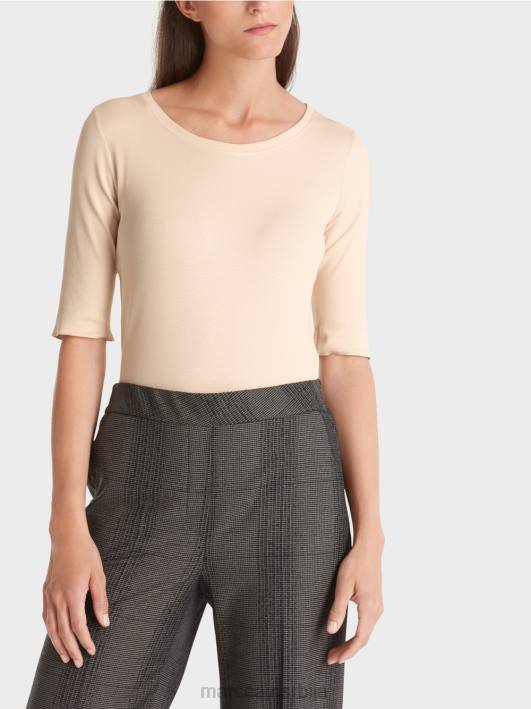 мајица са дугим рукавима Marc Cain D6881339 тамна крема одећу