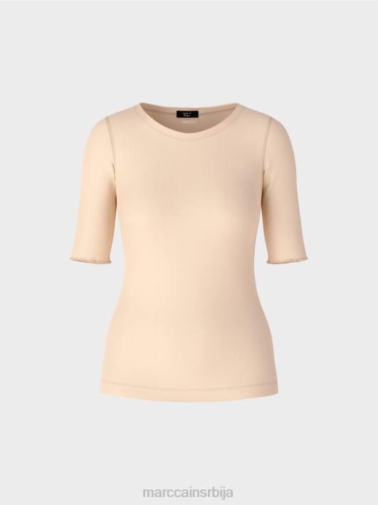 мајица са дугим рукавима Marc Cain D6881339 тамна крема одећу
