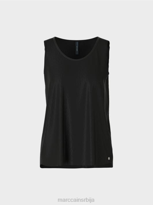 лагани горњи део без рукава Marc Cain D6881340 црн одећу