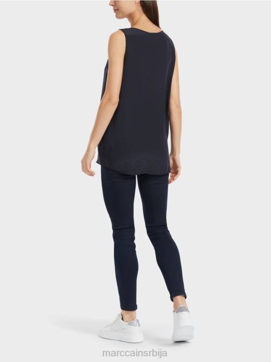 лагани горњи део без рукава Marc Cain D6881343 поноћно плава одећу