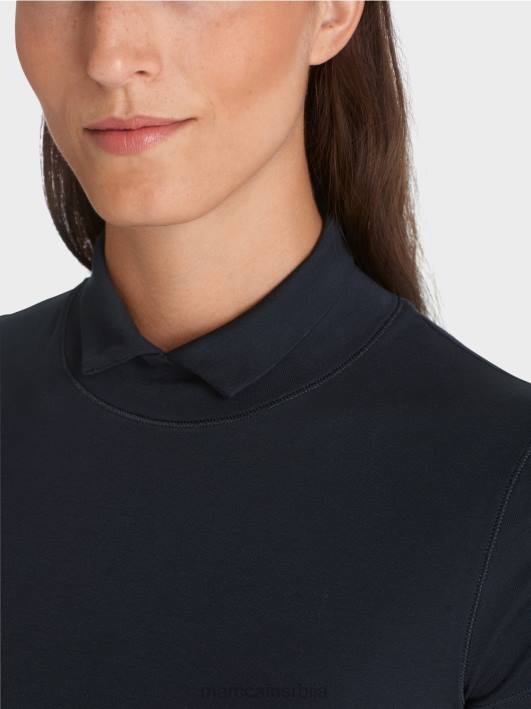 мајица са високим изрезом Marc Cain D6881346 поноћно плава одећу