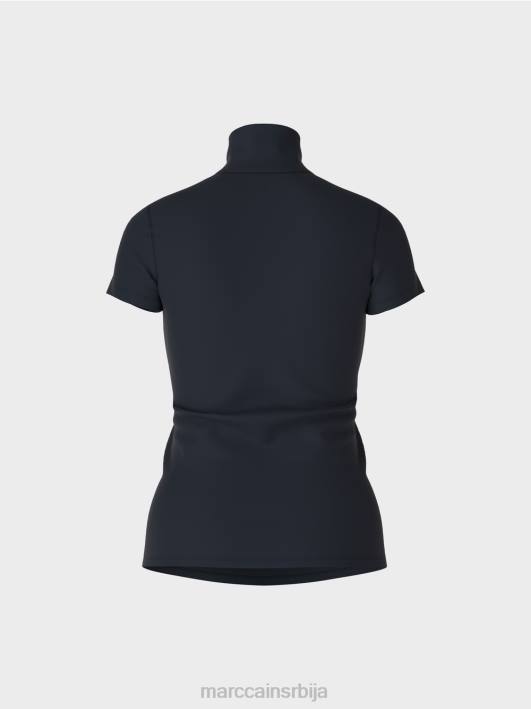 мајица са високим изрезом Marc Cain D6881346 поноћно плава одећу