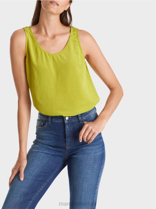 лагани горњи део без рукава Marc Cain D6881348 светло маслинасто зелено одећу