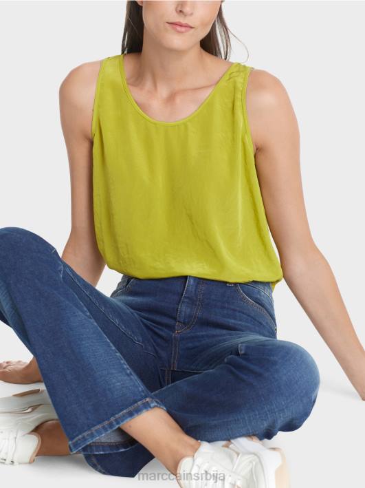 лагани горњи део без рукава Marc Cain D6881348 светло маслинасто зелено одећу
