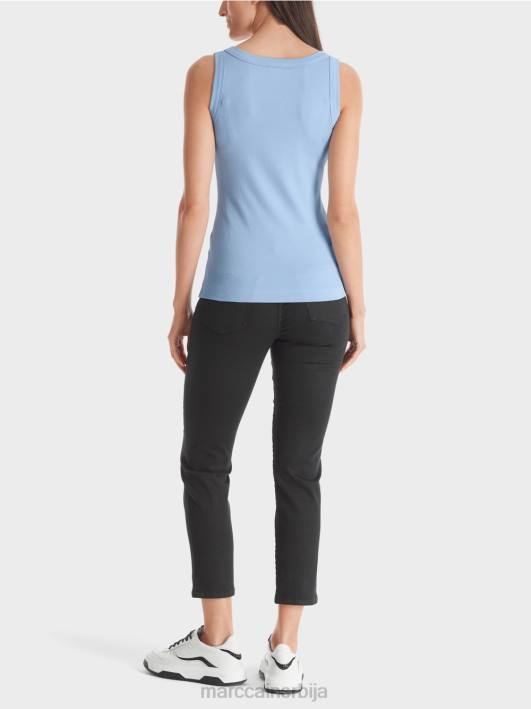 фино ребраста мајица без рукава Marc Cain D6881349 тамно летње небо одећу