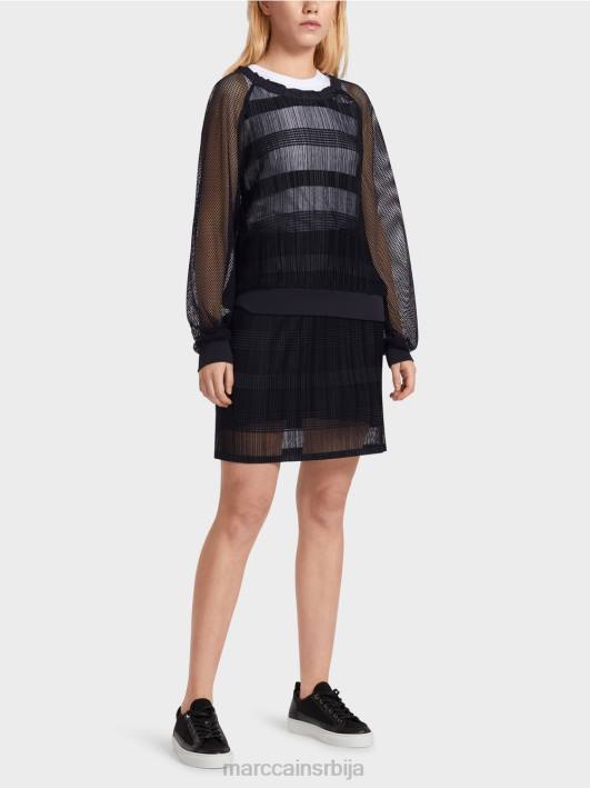 провидна мајица са дугим рукавима Marc Cain D6881360 поноћно плава одећу