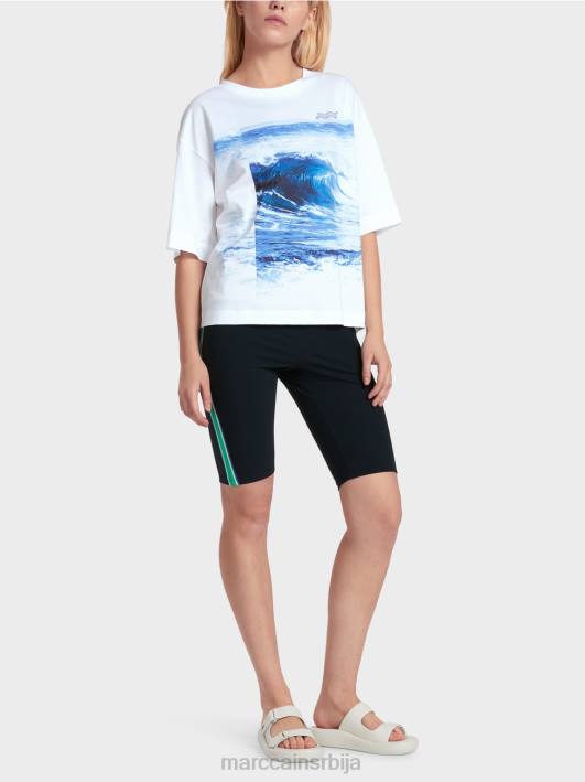 мајица "размислимо заједно". Marc Cain D6881365 бео одећу