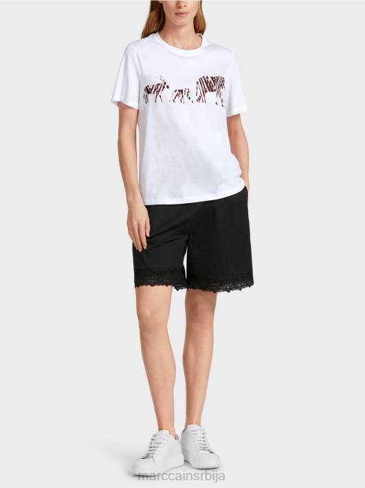 "преиспитати заједно" врх Marc Cain D6881370 бео одећу