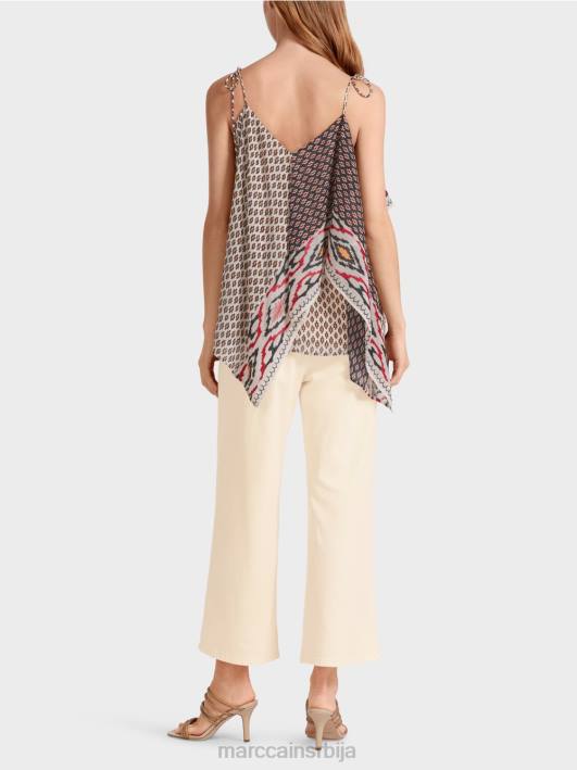врх у бохо стилу Marc Cain D6881372 цреме одећу