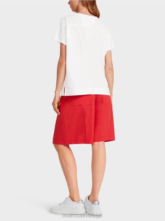 мајица од мешаних материјала Marc Cain D6881373 бео одећу