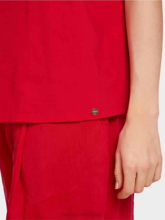 мајица са регланом Marc Cain D6881375 Бордо одећу