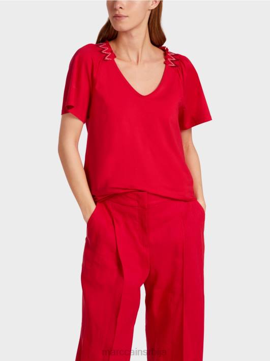 мајица са регланом Marc Cain D6881375 Бордо одећу