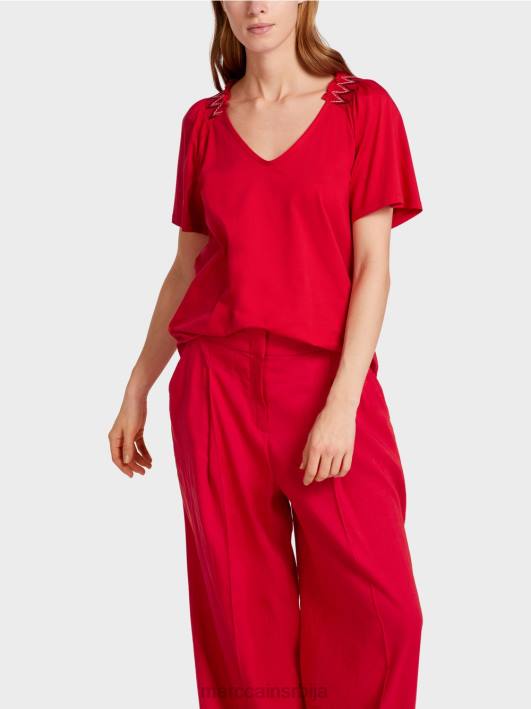 мајица са регланом Marc Cain D6881375 Бордо одећу