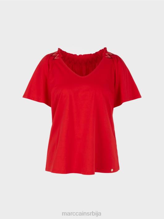 мајица са регланом Marc Cain D6881375 Бордо одећу