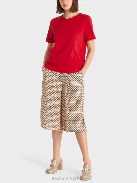 горњи део од стреч памука Marc Cain D6881381 Бордо одећу