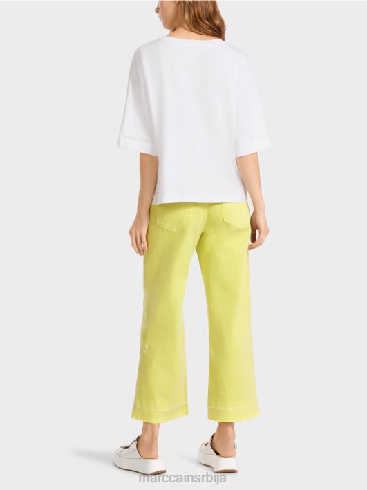 мајица са апликацијама и штампом Marc Cain D6881383 бео одећу