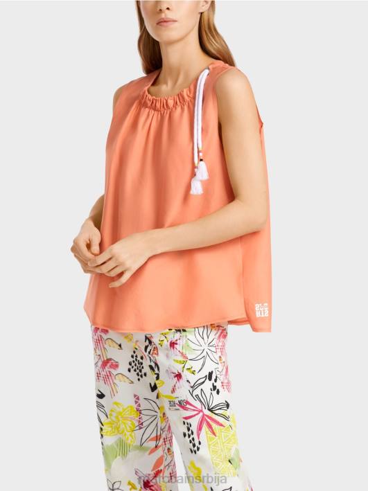 обичан врх са свилом Marc Cain D6881386 светла теракота одећу