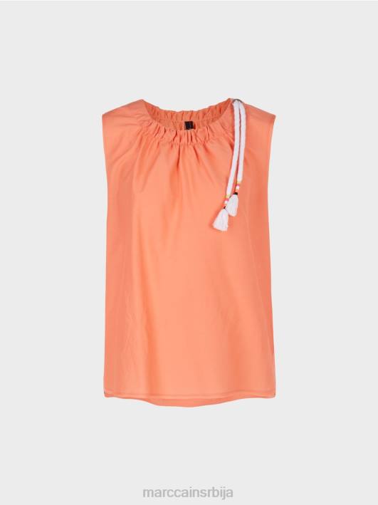 обичан врх са свилом Marc Cain D6881386 светла теракота одећу