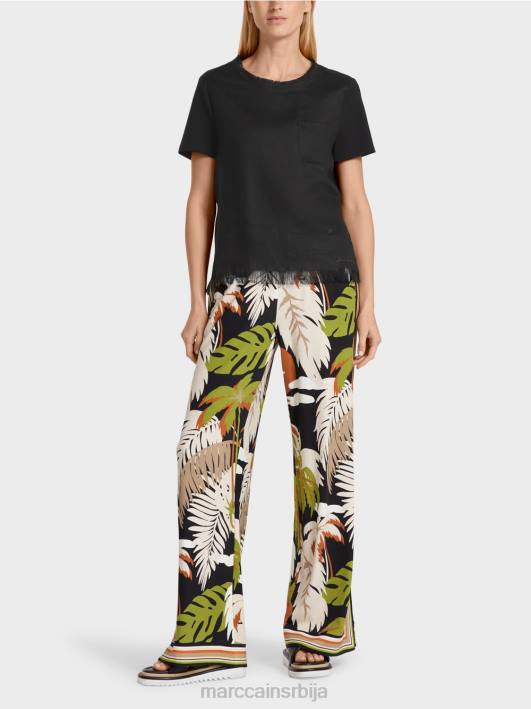 мајица са ресама Marc Cain D6881396 црн одећу