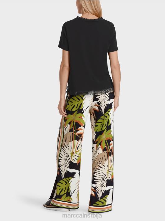 мајица са ресама Marc Cain D6881396 црн одећу