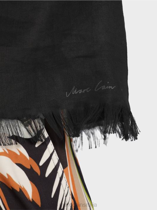 мајица са ресама Marc Cain D6881396 црн одећу