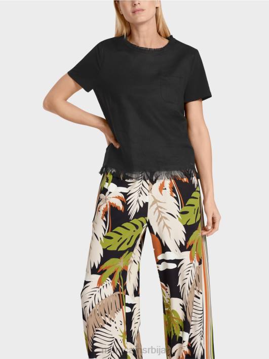 мајица са ресама Marc Cain D6881396 црн одећу