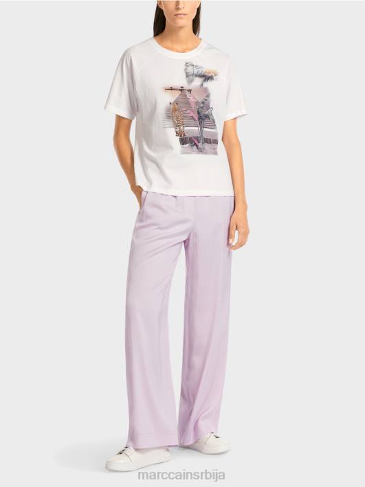 "преиспитати заједно" врх Marc Cain D6881409 бео одећу